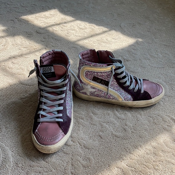 Golden Goose Shoes - Authentic Golden Goose high top slide sneakers.